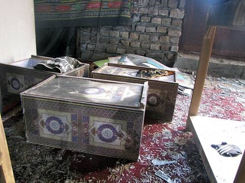 آتش سوزی مسجد علی بن ابی طالب زاهدان