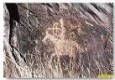 آثار تمدن باستان بروی سنگ نگاره های کشف شده در سرباز