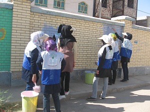 حضور دانش‎آموزان دختر ناحیه یک زاهدان در طرح هجرت۳
