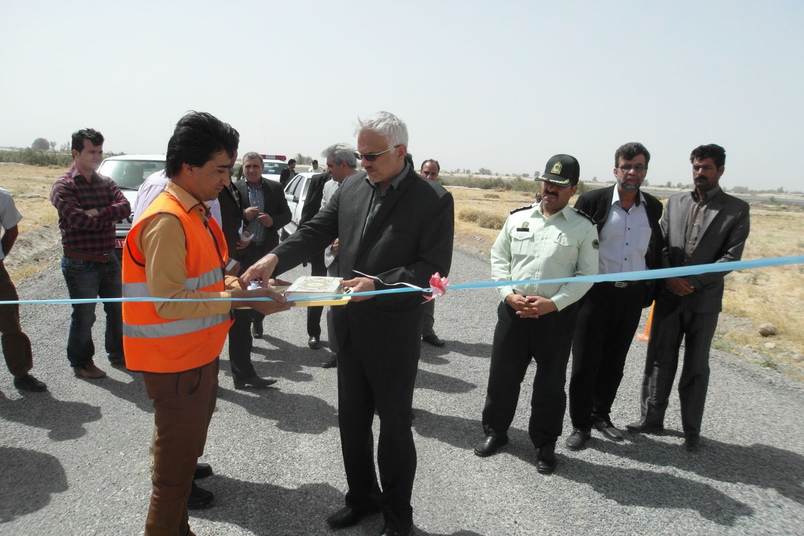 افتتاح پروژه های راهسازی جاده مواصلاتی کربلایی قربان و محمد آباد هراتی