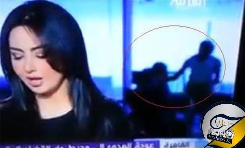 صحنه غیراخلاقی هنگام پخش زنده اخبار +عکس