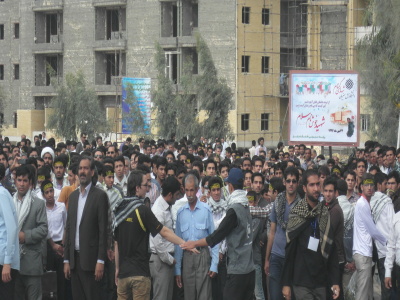 مراسم تشییع پیکر دو شهید گمنام در زابل