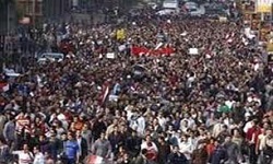 تظاهرات صدها مصری در میدان التحریر قاهره