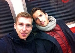 ستارگان تیم فوتبال آلمان در متروی لندن+تصاویر