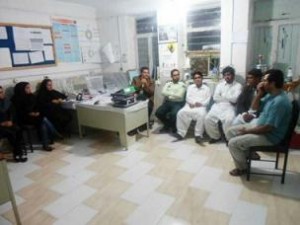 بازدید مسئولین زرآباد از درمانگاه شبانه روزی این شهر
