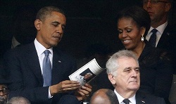 همسر غیرتی اوباما+عکس