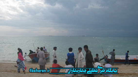 مسافرین نوروزی در سواحل نیلگون مکران
