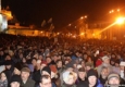 تظاهرات جمعی از هواداران روسيه مقابل پاسگاه پليس اسلوويانسک اوکراين