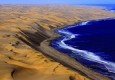 منطقه برخورد صحرای نامیبیا و اقیانوس اطلس + تصاویر