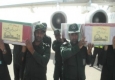 مراسم استقبال از دو لاله گمنام در فرودگاه زابل