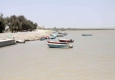 گشت و گذار استاندار با قایق/ بازدید مسئولان اجرای استان از روند آبگیری دریاچه هامون