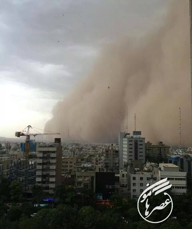 تصاویری ترسناک از طوفان تهران