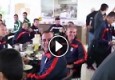 کلیپ دیدنی از تماشای والیبال ایران-برزیل توسط بازیکنان تیم ملی فوتبال