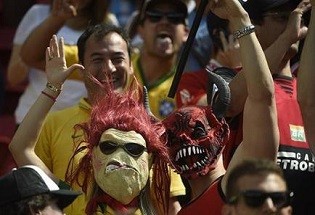 تصاویر تماشاگران ترسناک و عجیب و غریب جام جهانی