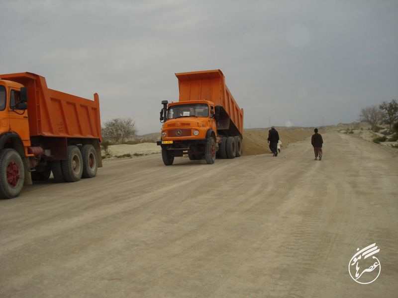 عملیات پیشرفت جاده سازی محور کنارک به زرآباد
