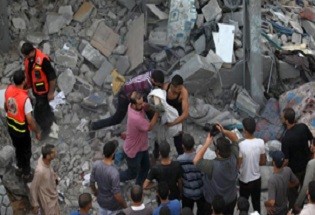 شمار شهدای فلسطينی در نوار غزه به 642 تن افزایش یافت/ وقوع فاجعه انسانی دیگر در خزاعه