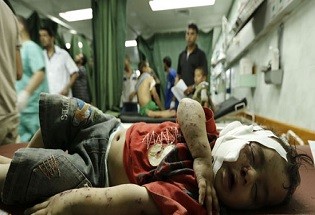 بمباران مدرسه سازمان ملل در غزه + تصاویر