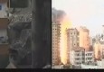 تصویری/ رژیم صهیونیستی برج 12 طبقه در غزه را ویران کرد