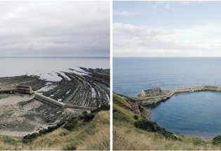 نقاط گردشگری قبل و بعد از جزر و مد + تصاویر
