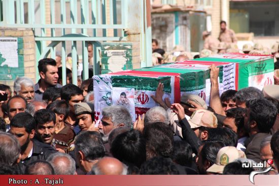 پیکر شهید باقری در زاهدان تشییع شد