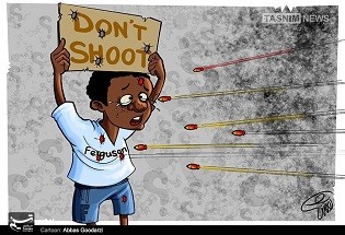 کاریکاتور/ حقوق بشر در فرگوسن آمریکا