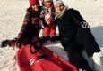 برف بازی مسی با خانواده اش + عکس