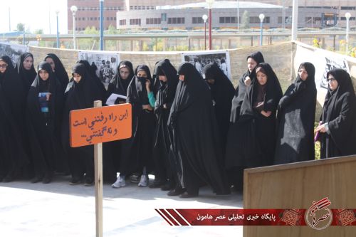 گزارش تصویری/ تجمع اعتراض آمیز دانشجویان نسبت به بی‌کفایتی آل‌سعود در فاجعه منا