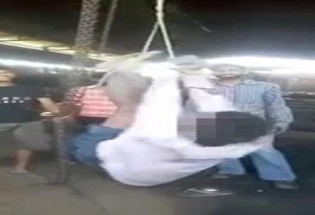 عکس/ 34 ساعت شکنجه کارگر نگون بخت توسط کارفرمای بی‌رحم