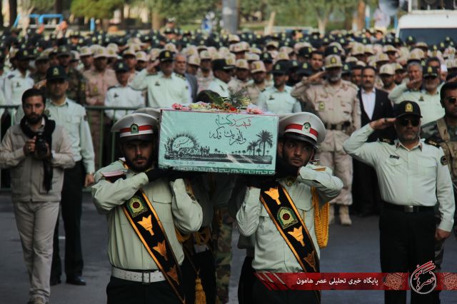 گزارش تصویری/ تدفین شهید گمنام در فرماندهی نیروی انتظامی استان