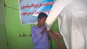 اجرای طرح واکسیناسیون سرخک و سرخچه در نیمروز