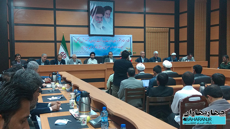 گزارش تصویری/ شورای اداری شهرستان چابهار با حضور وزیر بهداشت برگزار شد