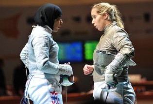 نماینده آمریکا با حجاب اسلامی در المپیک