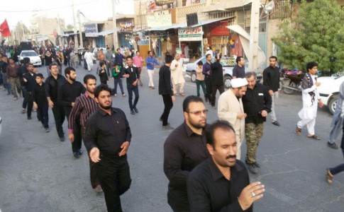 گزارش تصویری/ گردهمایی باشکوه هیئات سینه زنی ایرانشهر در سالروز شهادت امام علی(ع)