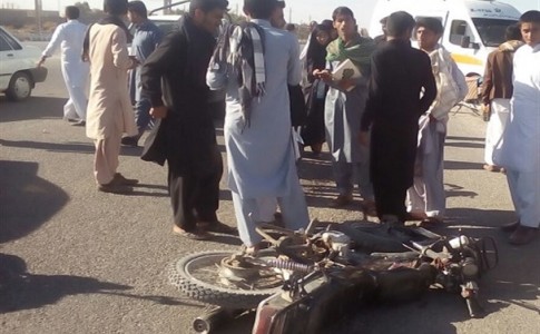۲ نفر مصدوم بر اثر برخورد موتورسیکلت با مزدا در جنوب سیستان و بلوچستان