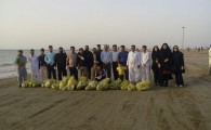 نوار ساحلی خلیج فارس و دریای عمان در بندر چابهار پاکسازی شد+ تصاویر  