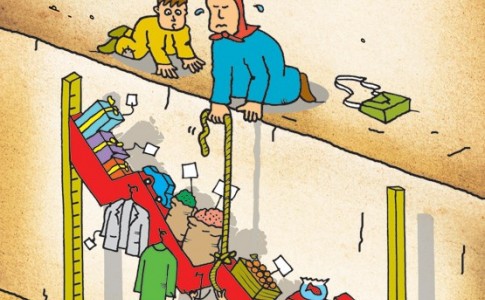 کاریکاتور/ قدرت خرید مردم ایران ۲۰ درصد کاهش یافت