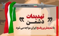 پوستر/ تهدیدات دشمن با شدیدترین پاسخ ایران مواجه می شود