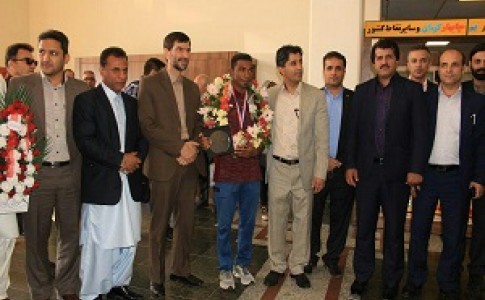 استقبال از مدال اور دومیدانی جهانی سیستان و بلوچستان در زاهدان