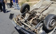 ۲ کشته بر اثر واژگونی خودروی پراید در محور دلگان به رودبار جنوب کرمان