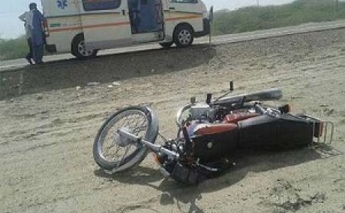 مرگ راکب موتورسیکلت در برخورد باکامیون