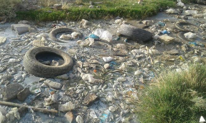 گزارش تصویری/رهاسازی فاضلاب رودخانه ولی آباد بحران خطرناک برای شهروندان خاشی