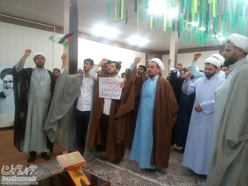 تجمع طلاب زاهدان در محکومیت رژیم آل سعود