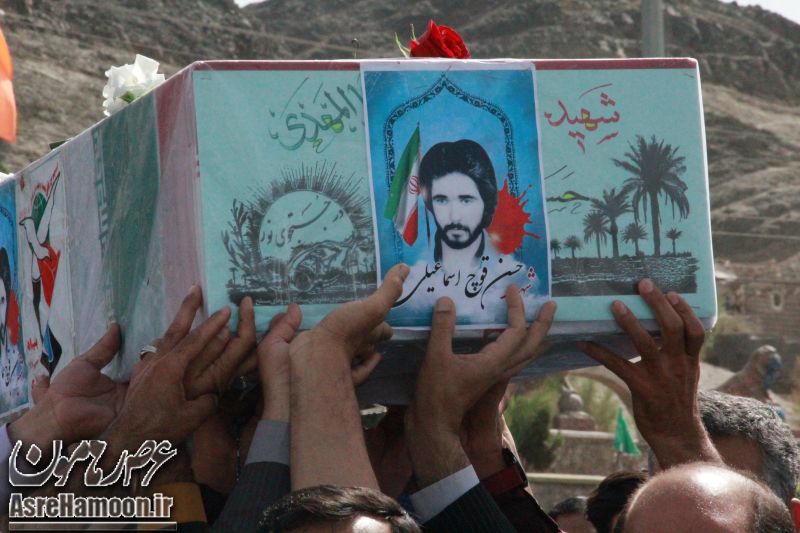 مراسم تشییع شهید حسن قوچ اسماعیلی در زاهدان