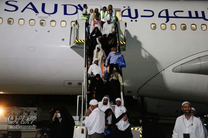ورود اولین کاروان حجاج بیت الله الحرام به فرودگاه زاهدان