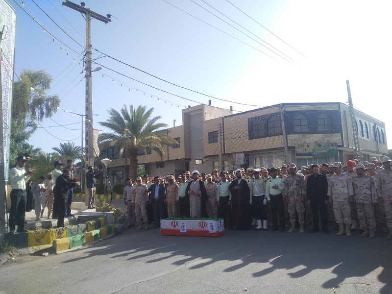 پیکر پاک شهید نیروی انتظامی در سراوان تشییع شد