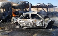 برخورد مرگبار دو خودرو پژو با تریلی در محور ایرانشهر به بم