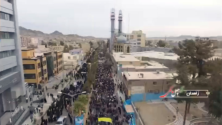 تصویر هوایی از راهپیمایی حماسی 40 سال حضور در پایتخت وحدت ایران اسلامی