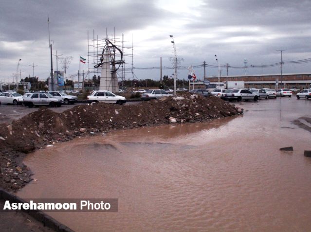 خسارات بوجود آمده پس از بارش شدید باران و جاری شدن سیلاب در زاهدان