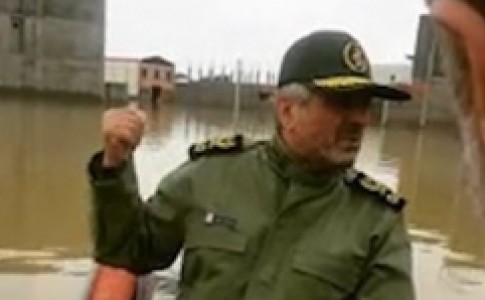تخلیه سیلاب های مسدود شده در آق قلا بعد از دستور قاطع فرمانده سپاه