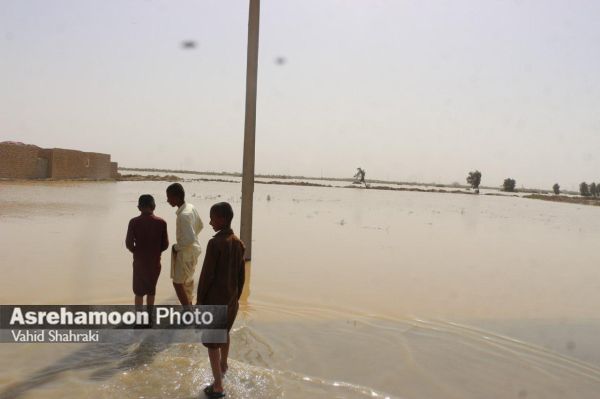 ورود سیلاب به روستاهای شمال سیستان و بلوچستان